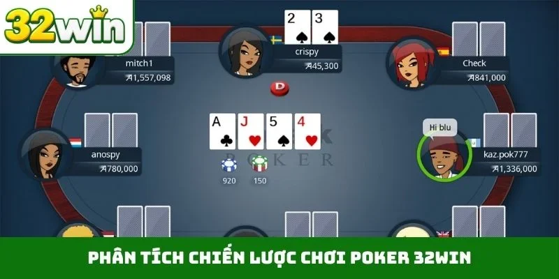 Poker 32WIN - 9 Chiến Thuật Đỉnh Cao Cho Bậc Thầy Đỏ Đen Phân tích chiến lược chơi Poker 32WIN